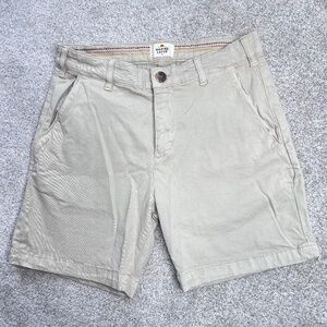 Marine Layer Twill Khaki Tan Shorts 30 7”
